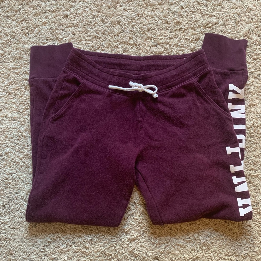 PINK Maroon Sweatpants !